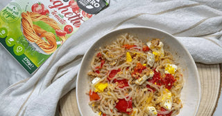 Sałatka z konjac spaghetti o smaku pomidorowym