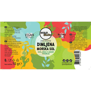 Dimljena morska sol - z lesom hikorija, mlinček 113 g