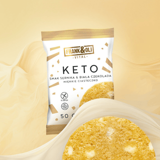 KETO mehki piškot - Cheesecake z belo čokolado 50 g