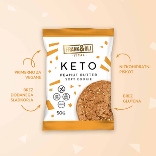 KETO mehki piškot z arašidovim maslom 50 g