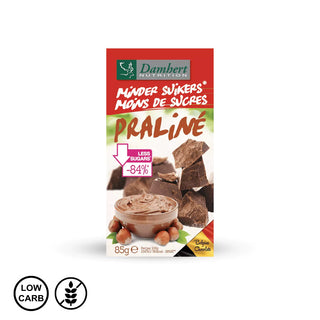 Czekolada praliné o obniżonej zawartości cukru 85 g