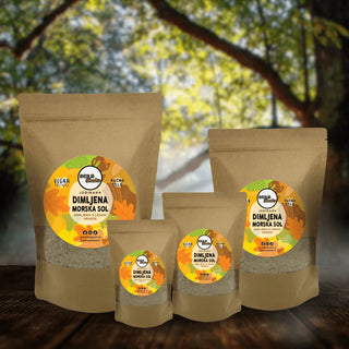 Dimljena morska sol - z lesom hrasta, 100 g - vrečka