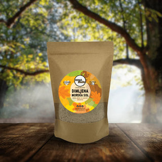 Dimljena morska sol - z lesom hrasta, 1304 g - vrečka