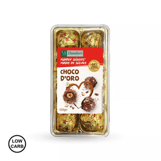 Praliny czekoladowe low carb z orzechami laskowymi (8 x 12,5 g)