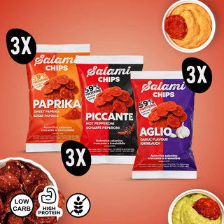 Pakiet mix chipsów salami