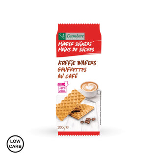 Wafle z kremem kawowym o obniżonej zawartości cukru 100 g